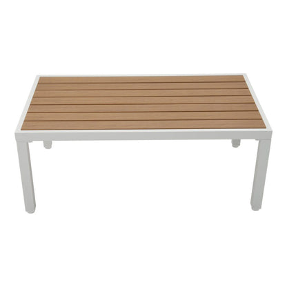 Aidan Garden Furniture Set in White — 5 pieces - Cosy Abode