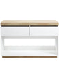 Aiden Coastal White Oak Hallway Table - Cosy Abode