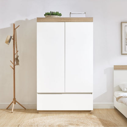 Aiden Contemporary White Oak Wardrobe - Cosy Abode