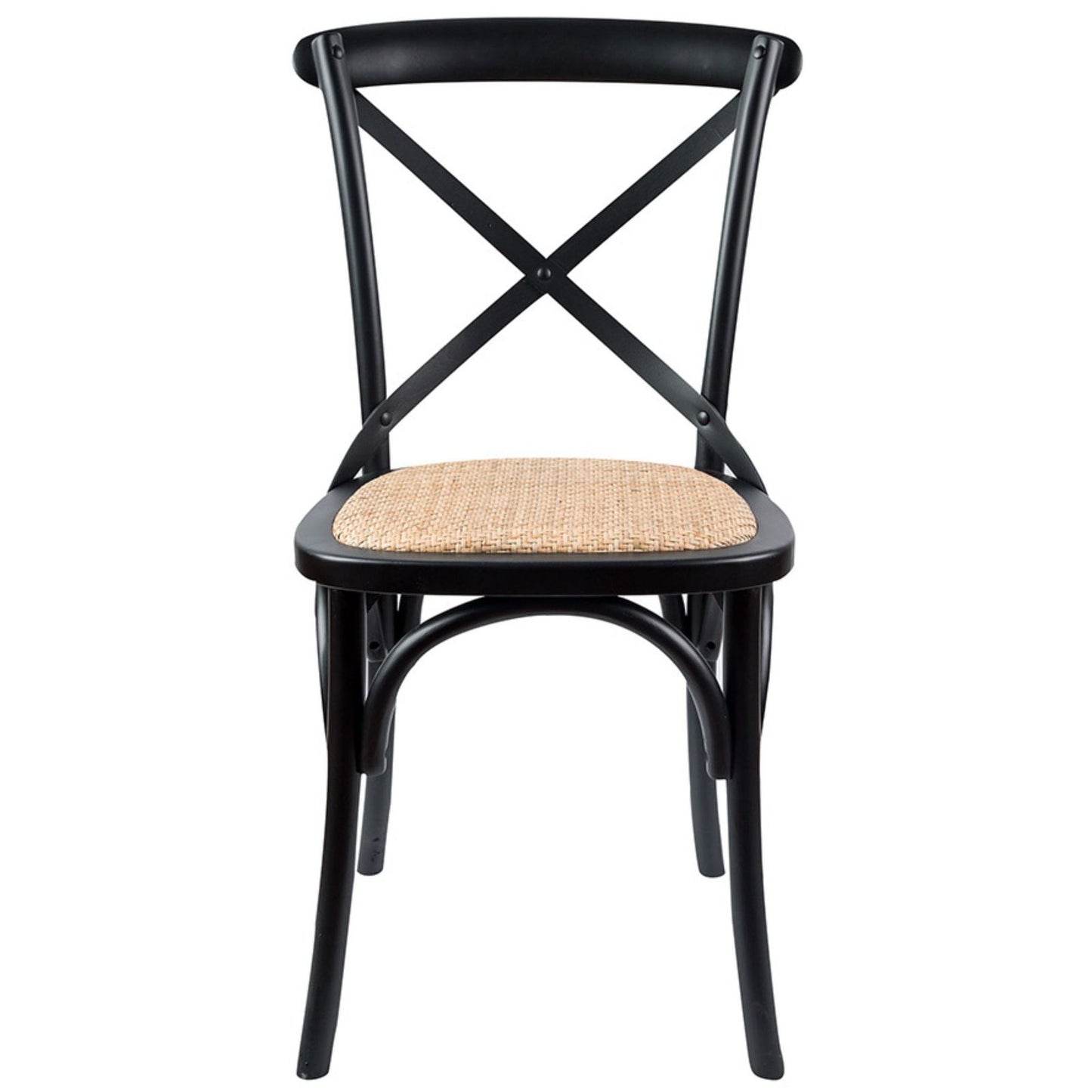 Aksa 9pc Dining Set 210-310cm Extension Timber Table 8 Black Cross Back Chair - Cosy Abode