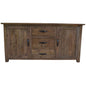 Aksa Buffet Table 175cm 2 Door 3 Drawer Solid Mango Timber Wood - Cosy Abode