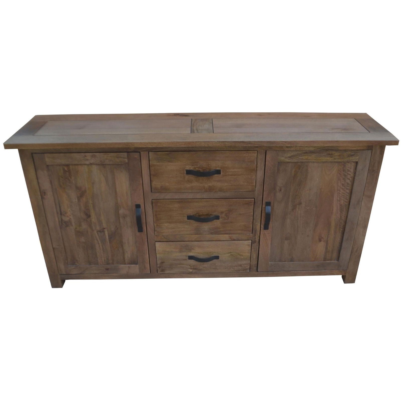 Aksa Buffet Table 175cm 2 Door 3 Drawer Solid Mango Timber Wood - Cosy Abode