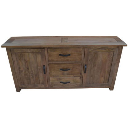 Aksa Buffet Table 175cm 2 Door 3 Drawer Solid Mango Timber Wood - Cosy Abode