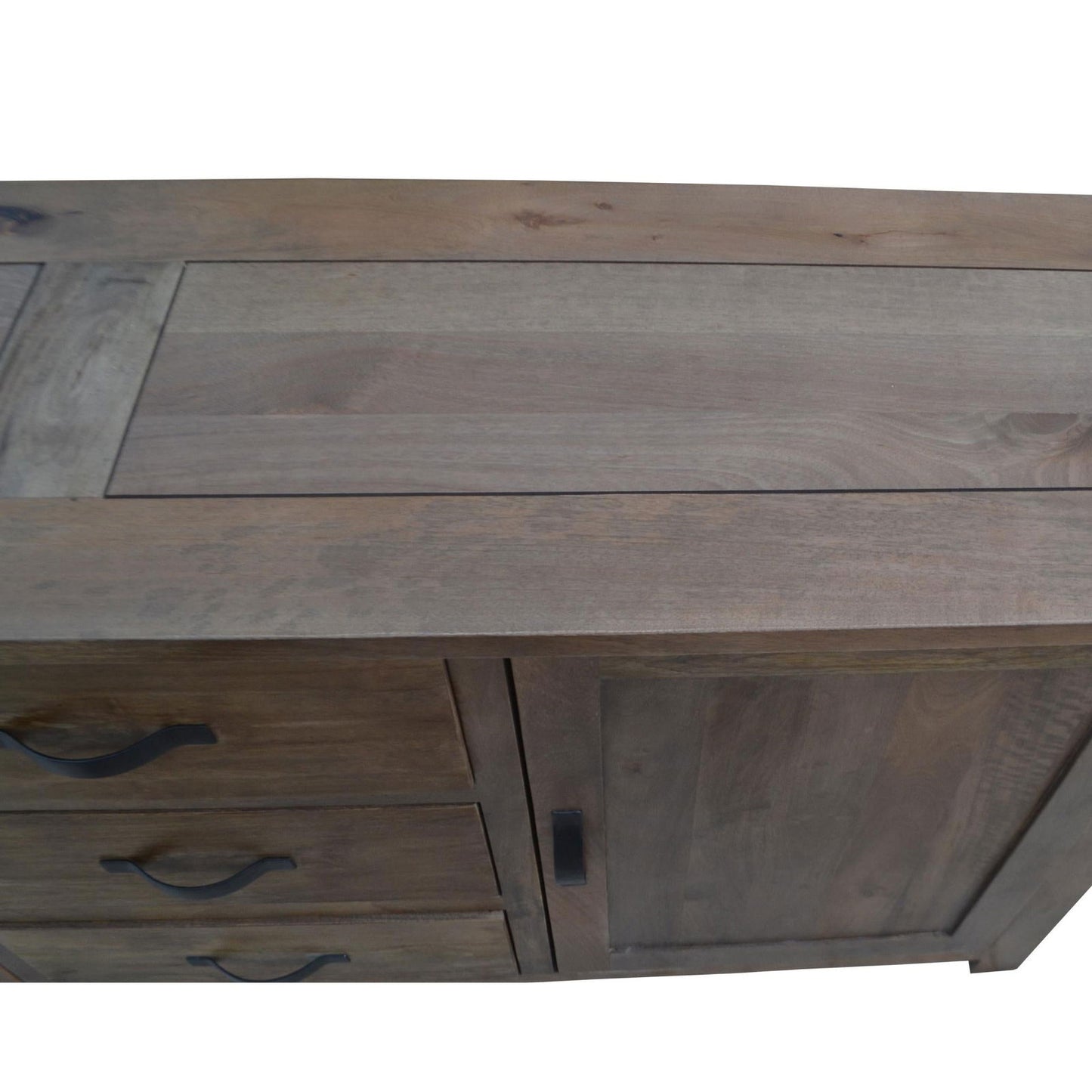Aksa Buffet Table 175cm 2 Door 3 Drawer Solid Mango Timber Wood - Cosy Abode