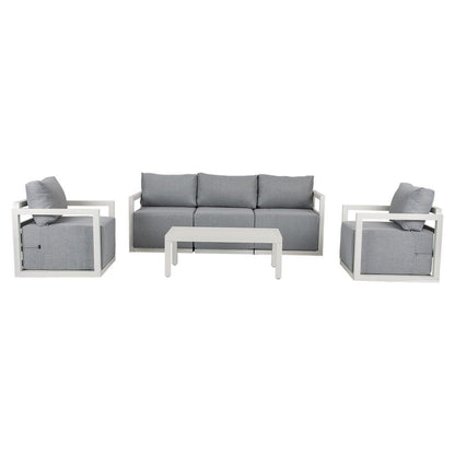 Alfresco 5-Seater Deep-Seated Patio Set – Charcoal Grey - Cosy Abode