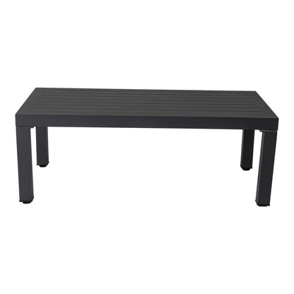 Alfresco Contemporary All-Weather Lounge Set – Charcoal Grey - Cosy Abode