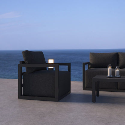 Alfresco Serenity Outdoor Lounge Set – Charcoal Grey - Cosy Abode