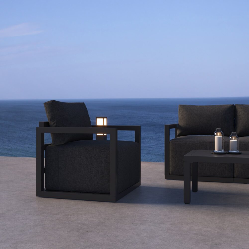 Alfresco Serenity Outdoor Lounge Set – White - Cosy Abode
