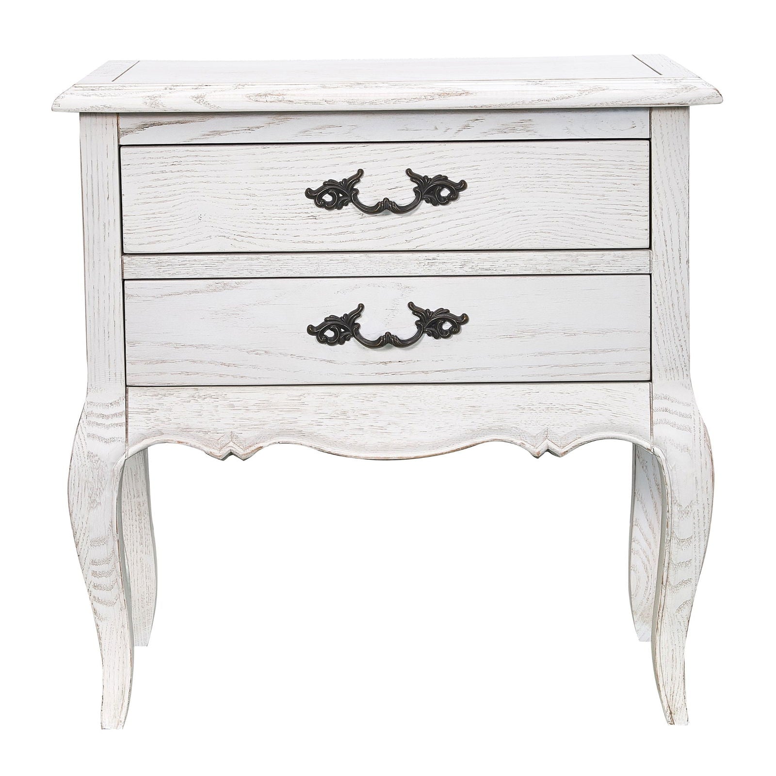 Alice 5pc King Bed Suite Bedside Dresser Bedroom Rattan Furniture Package White - Cosy Abode
