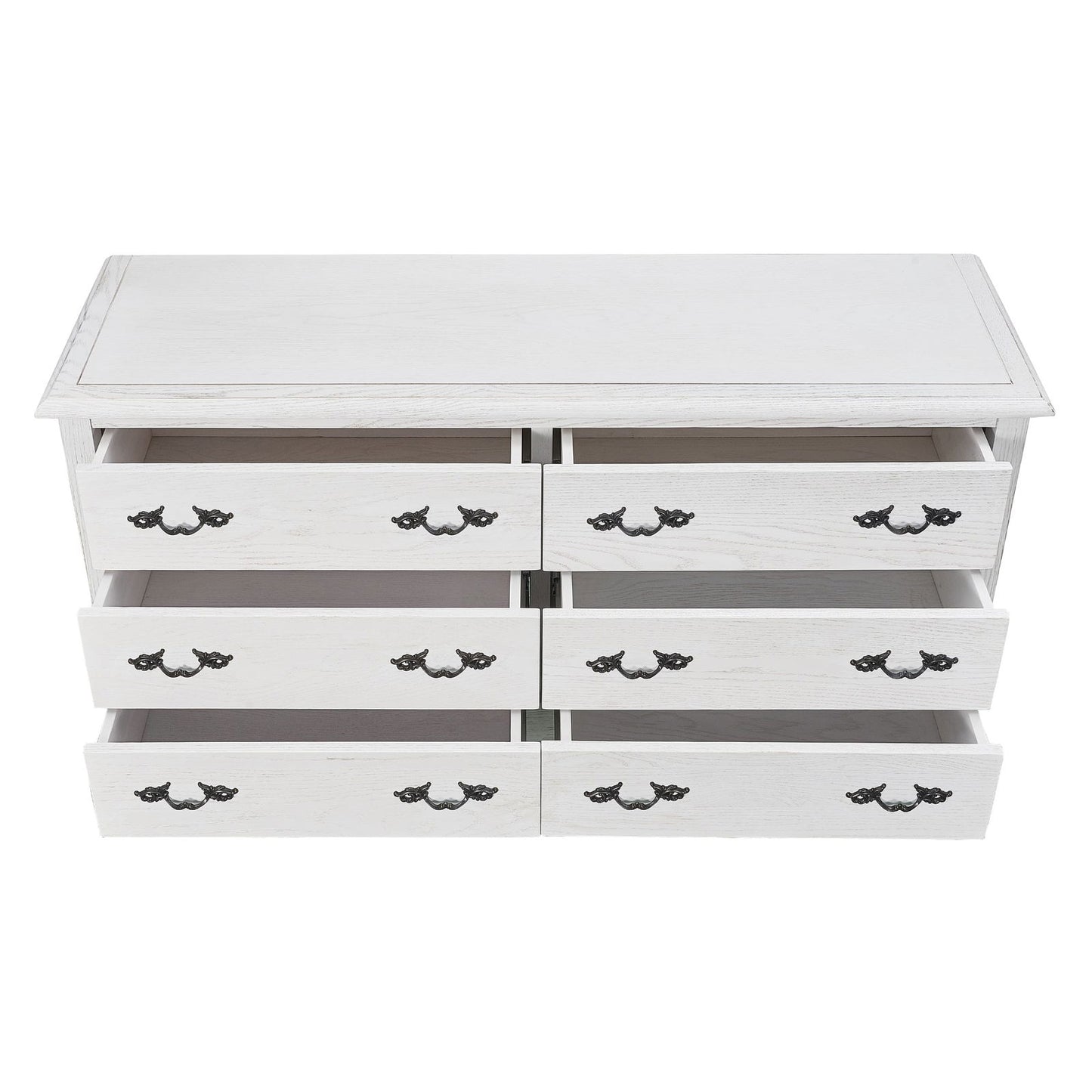 Alice 5pc King Bed Suite Bedside Dresser Bedroom Rattan Furniture Package White - Cosy Abode