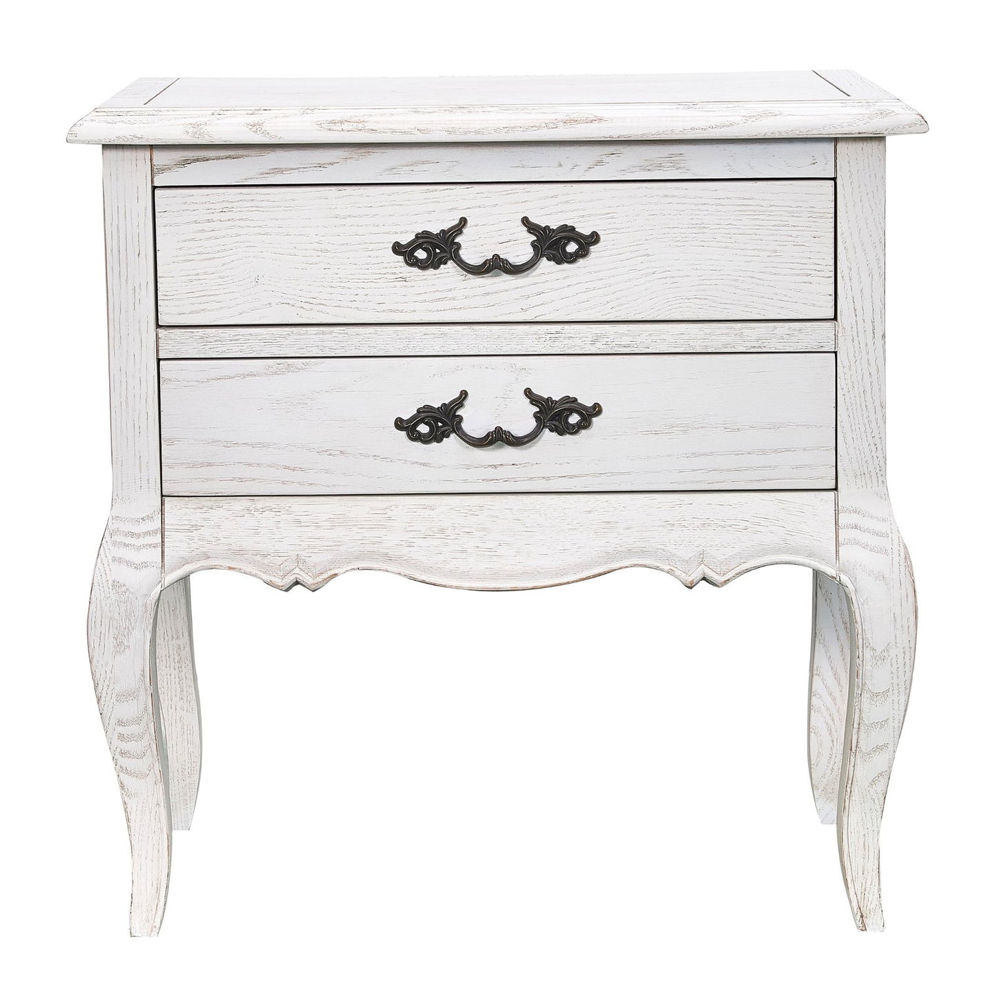 Alice 5pc Queen Bed Suite Bedside Dresser Bedroom Rattan Furniture Package White - Cosy Abode