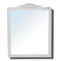 Alice Dresser & Hall Mirror Solid Oak Frame Distressed White 112cm x 90cm - Cosy Abode