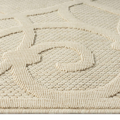 Alpha Outdoor Rug - Cream - 160x230 - Cosy Abode