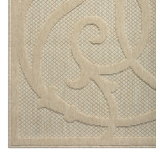 Alpha Outdoor Rug - Cream - 200x290 - Cosy Abode