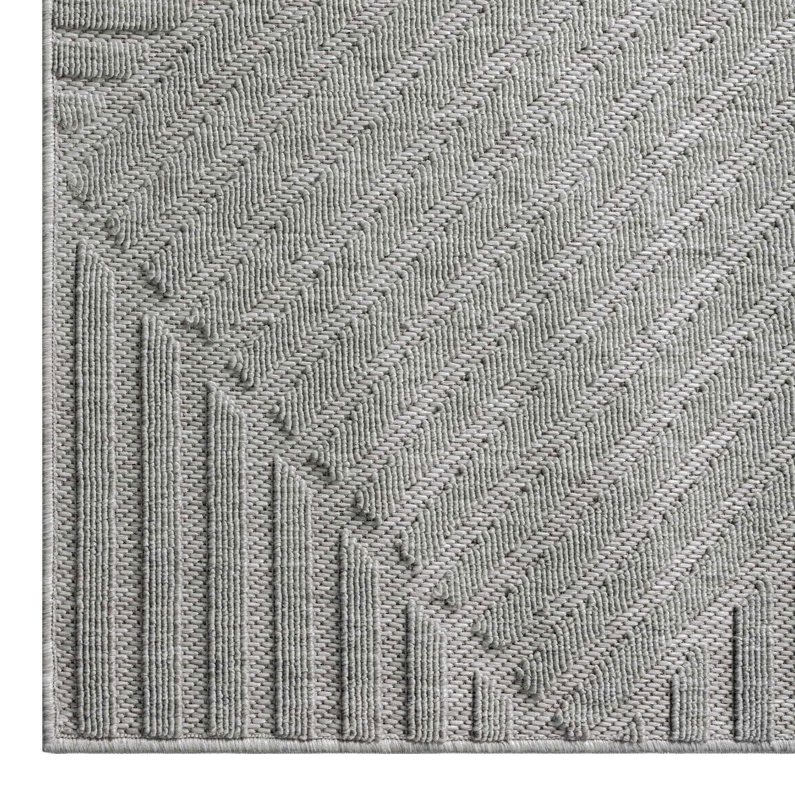 Alpha Outdoor Rug - Light Grey - 160x230 - Cosy Abode
