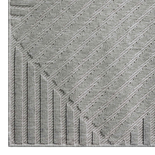 Alpha Outdoor Rug - Light Grey - 160x230 - Cosy Abode