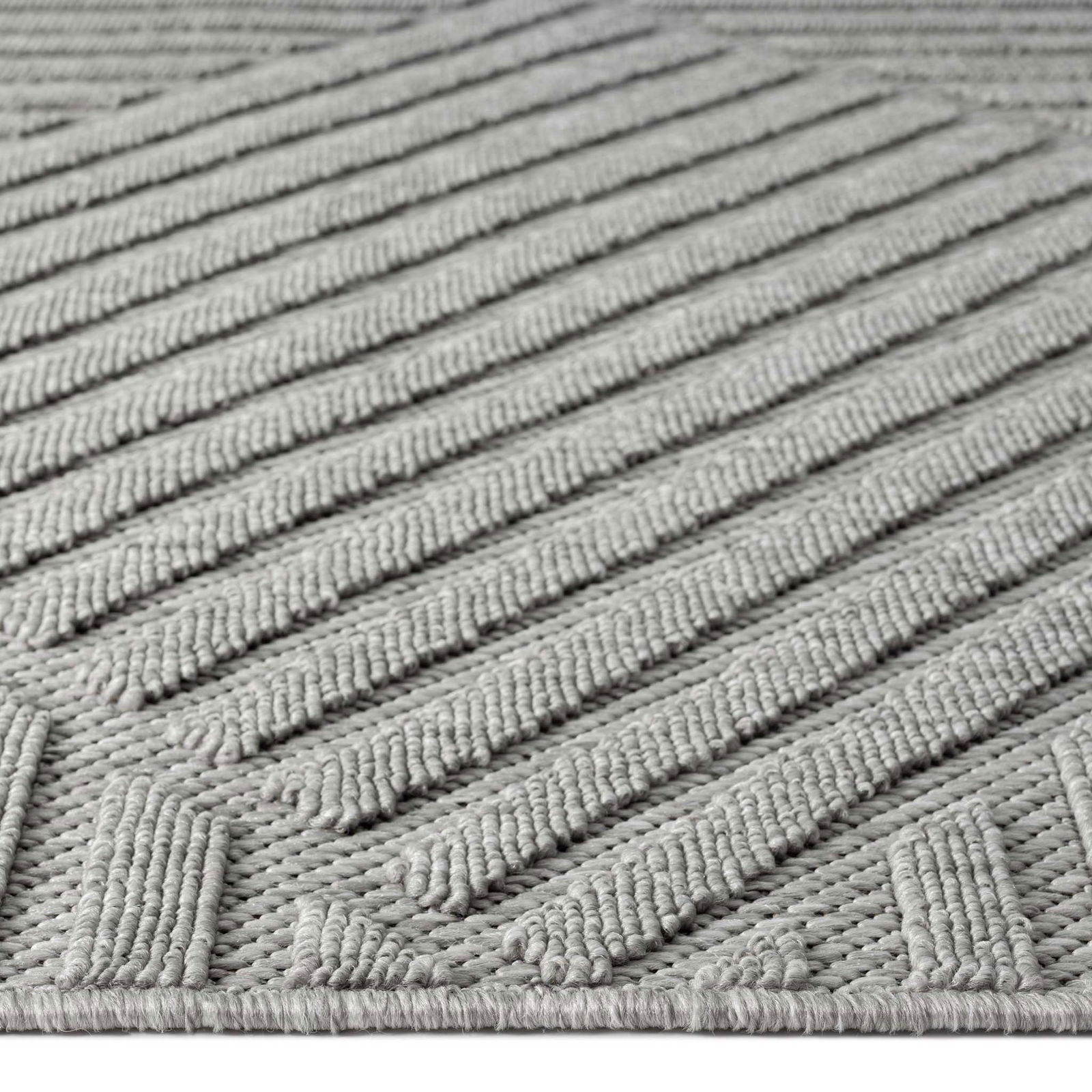 Alpha Outdoor Rug - Light Grey - 160x230 - Cosy Abode