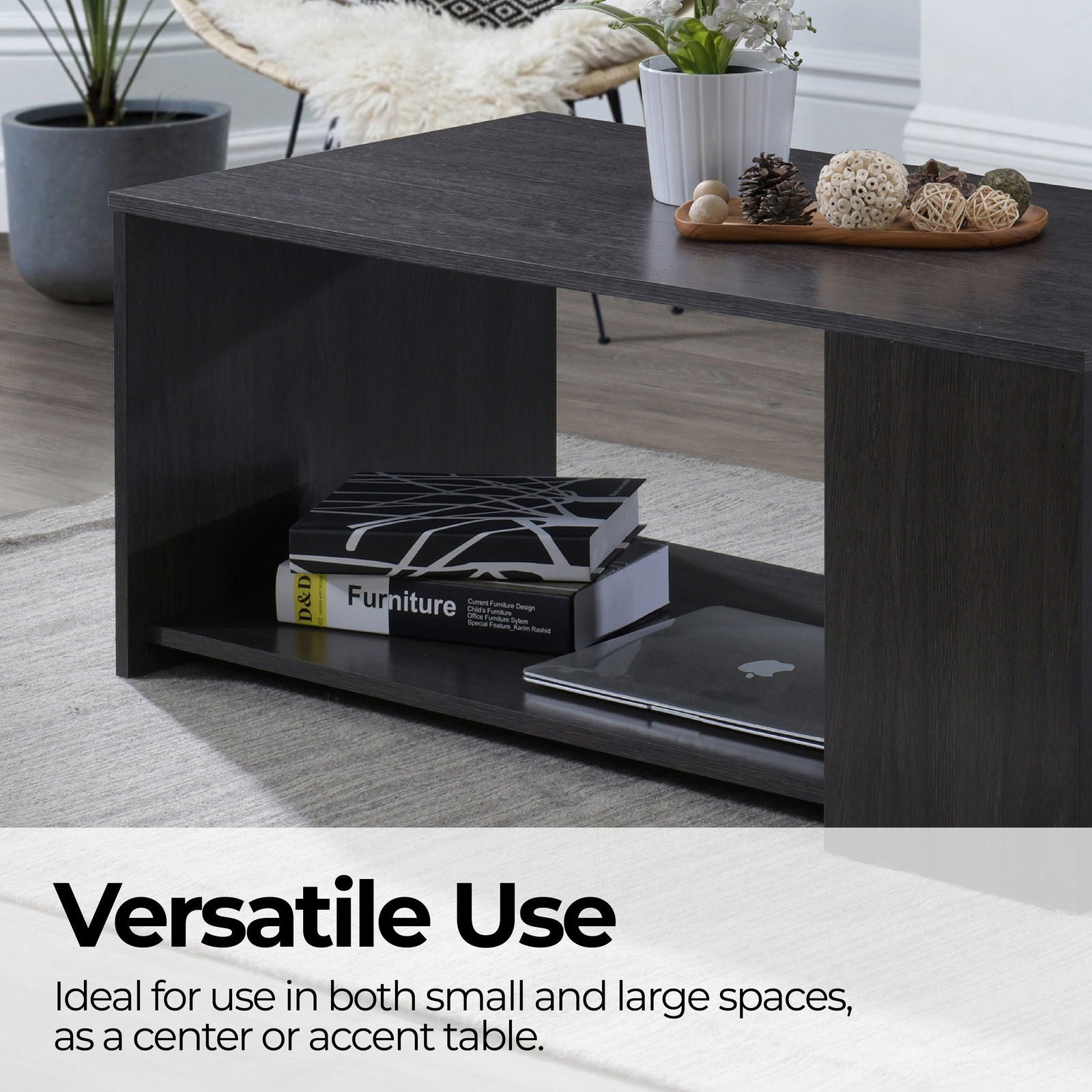 Amelia Coffee Table - Espresso Dark Brown - Cosy Abode
