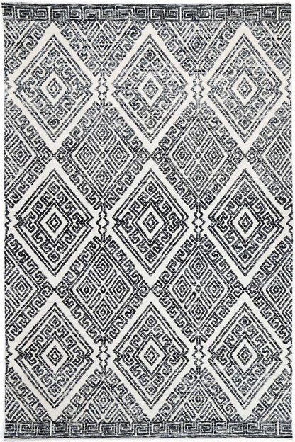 Amritsar Glenfalls Anthracite Tribal Rug 160X230 - Cosy Abode