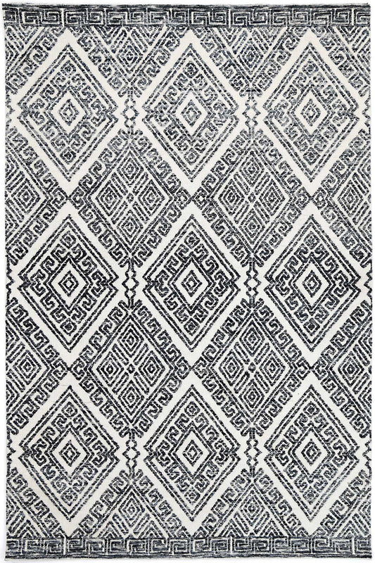 Amritsar Glenfalls Anthracite Tribal Rug 160X230 - Cosy Abode
