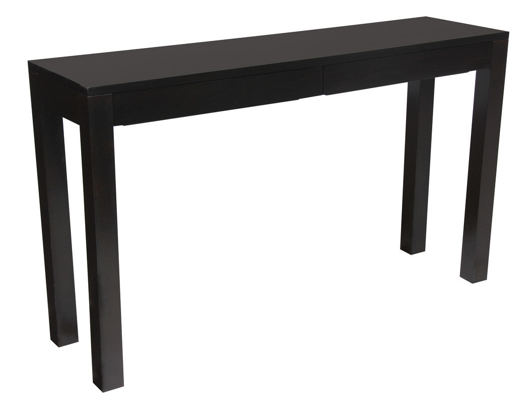 Amsterdam 2 Drawer Sofa Table (Chocolate) - Cosy Abode