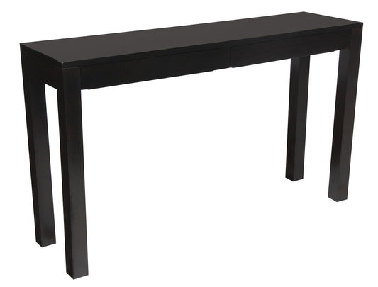 Amsterdam 2 Drawer Sofa Table (Chocolate) - Cosy Abode
