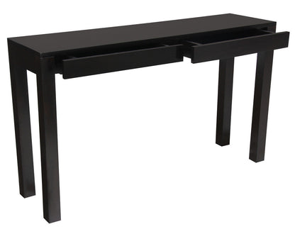 Amsterdam 2 Drawer Sofa Table (Chocolate) - Cosy Abode
