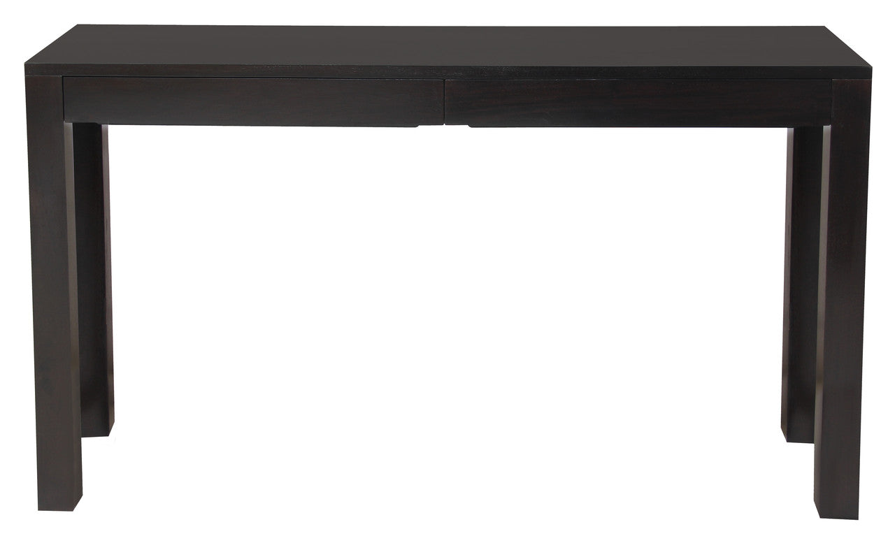 Amsterdam 2 Drawer Sofa Table (Chocolate) - Cosy Abode