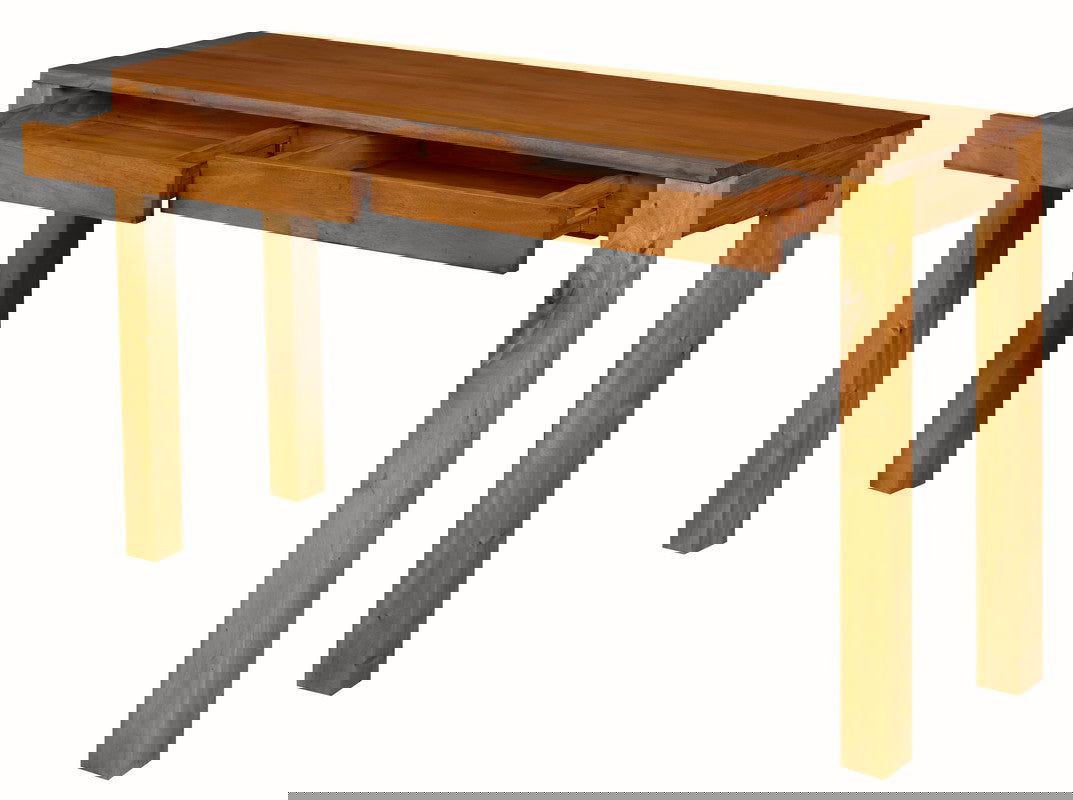 Amsterdam 2 Drawer Sofa Table (Light Pecan) - Cosy Abode