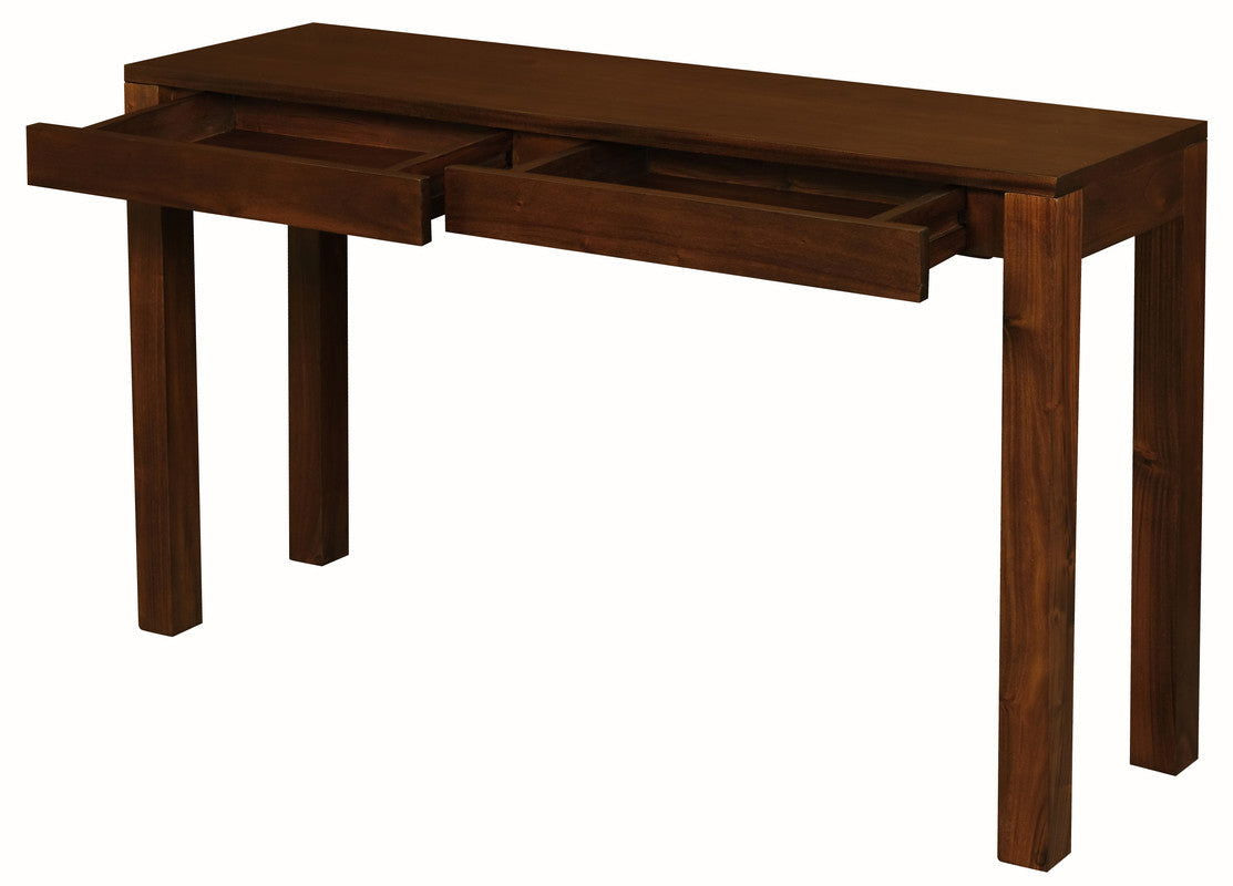 Amsterdam 2 Drawer Sofa Table (Mahogany) - Cosy Abode