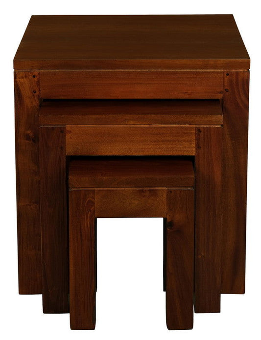 Amsterdam Nest of Table Set of 3 (Mahogany) - Cosy Abode