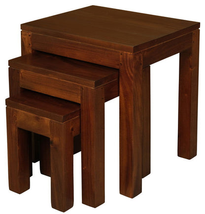 Amsterdam Nest of Table Set of 3 (Mahogany) - Cosy Abode