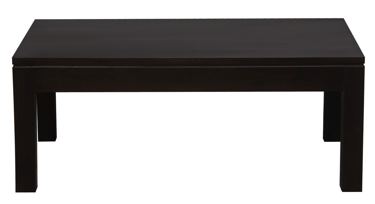 Amsterdam Solid Mahogany Timber Coffee Table (Chocolate) - Cosy Abode