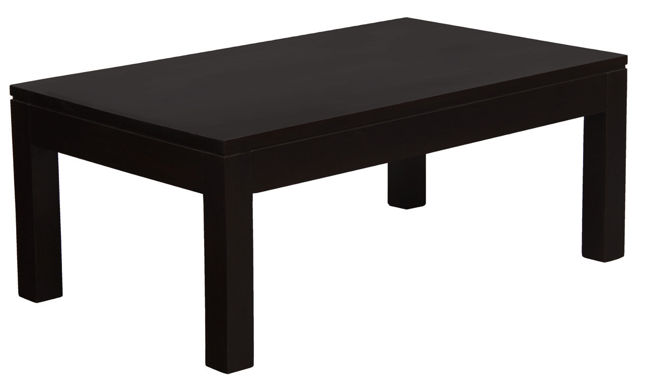 Amsterdam Solid Mahogany Timber Coffee Table (Chocolate) - Cosy Abode