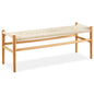 Anemone  Wishbone 120cm Dining Bench Beech Timber Replica Hans Wenger Natural - Cosy Abode