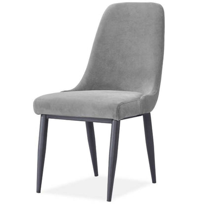 Anika 7pc Dining Set 180cm Table 6 Fabric Chair - Grey Smoke - Cosy Abode