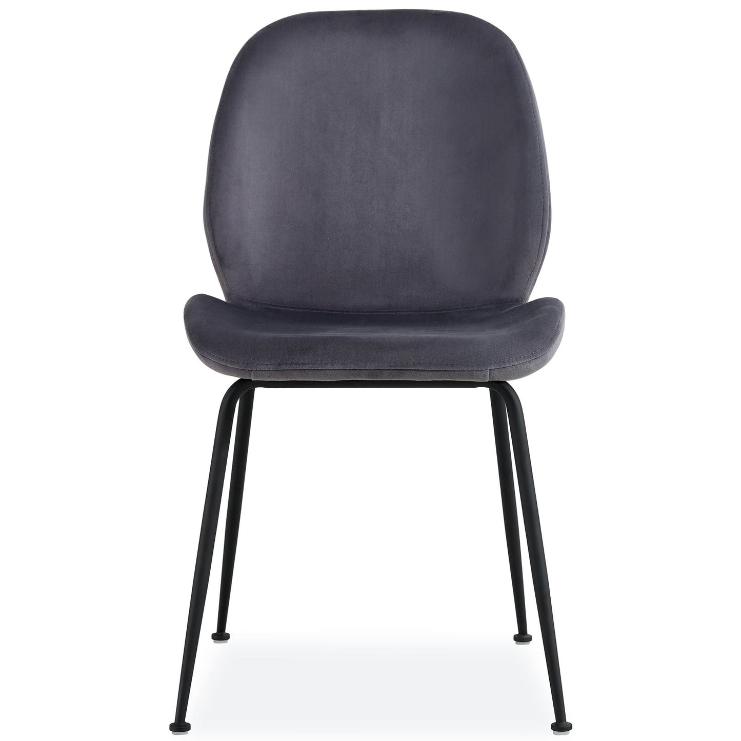 Anika 7pc Dining Set 180cm Table 6 Fabric Chair Charcoal - Smoke - Cosy Abode