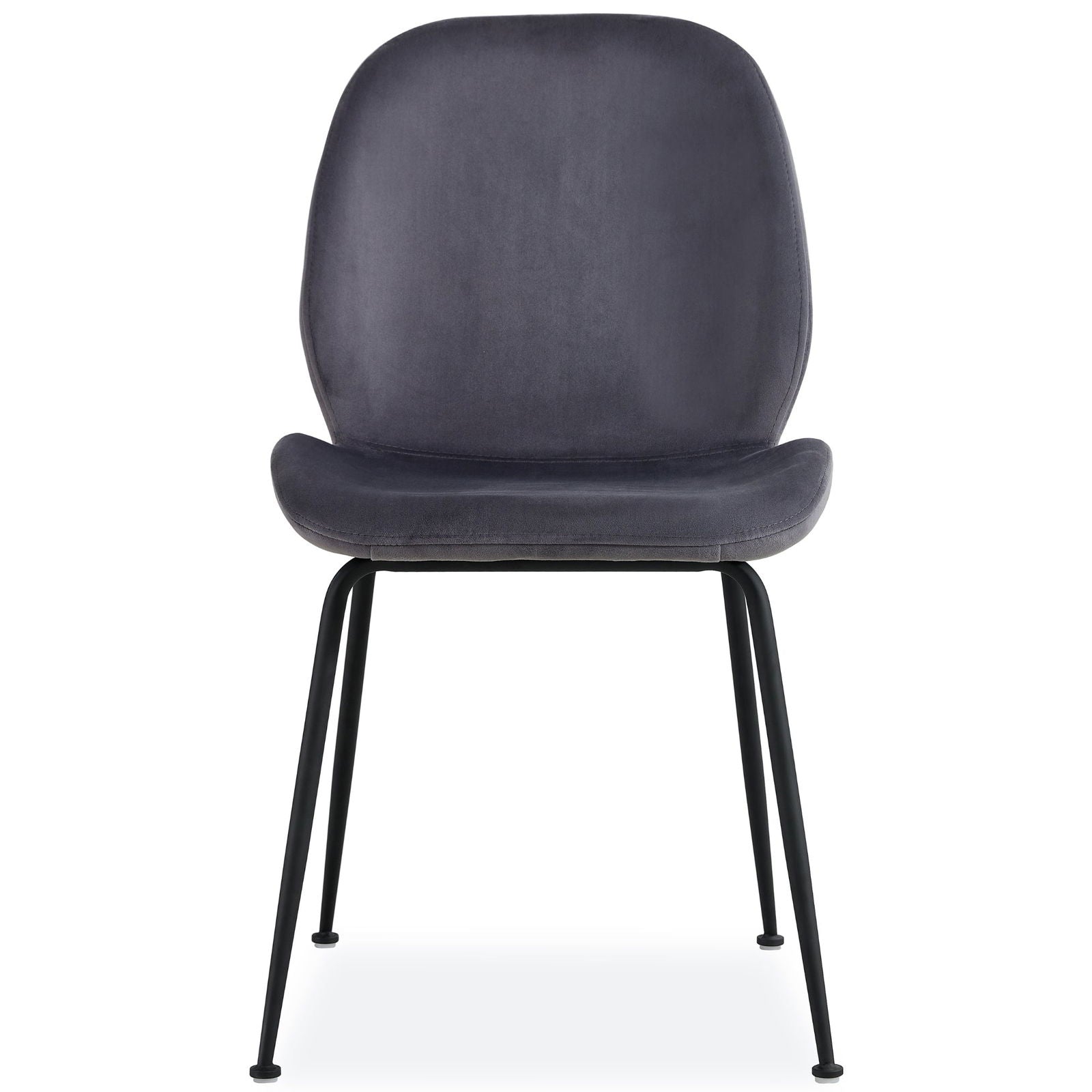 Anika 7pc Dining Set 180cm Table 6 Fabric Chair Charcoal - Smoke - Cosy Abode