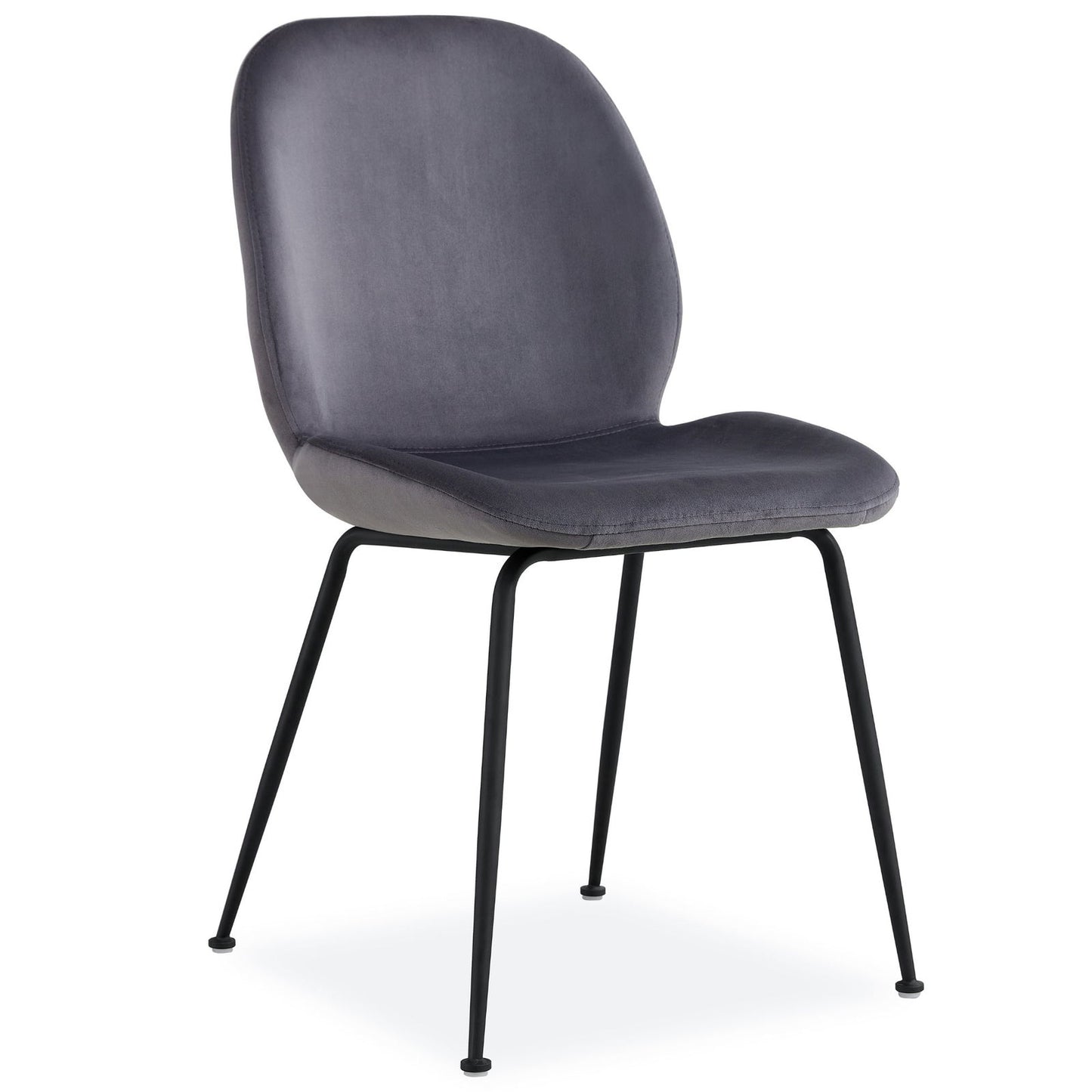 Anika 7pc Dining Set 180cm Table 6 Fabric Chair Charcoal - Smoke - Cosy Abode