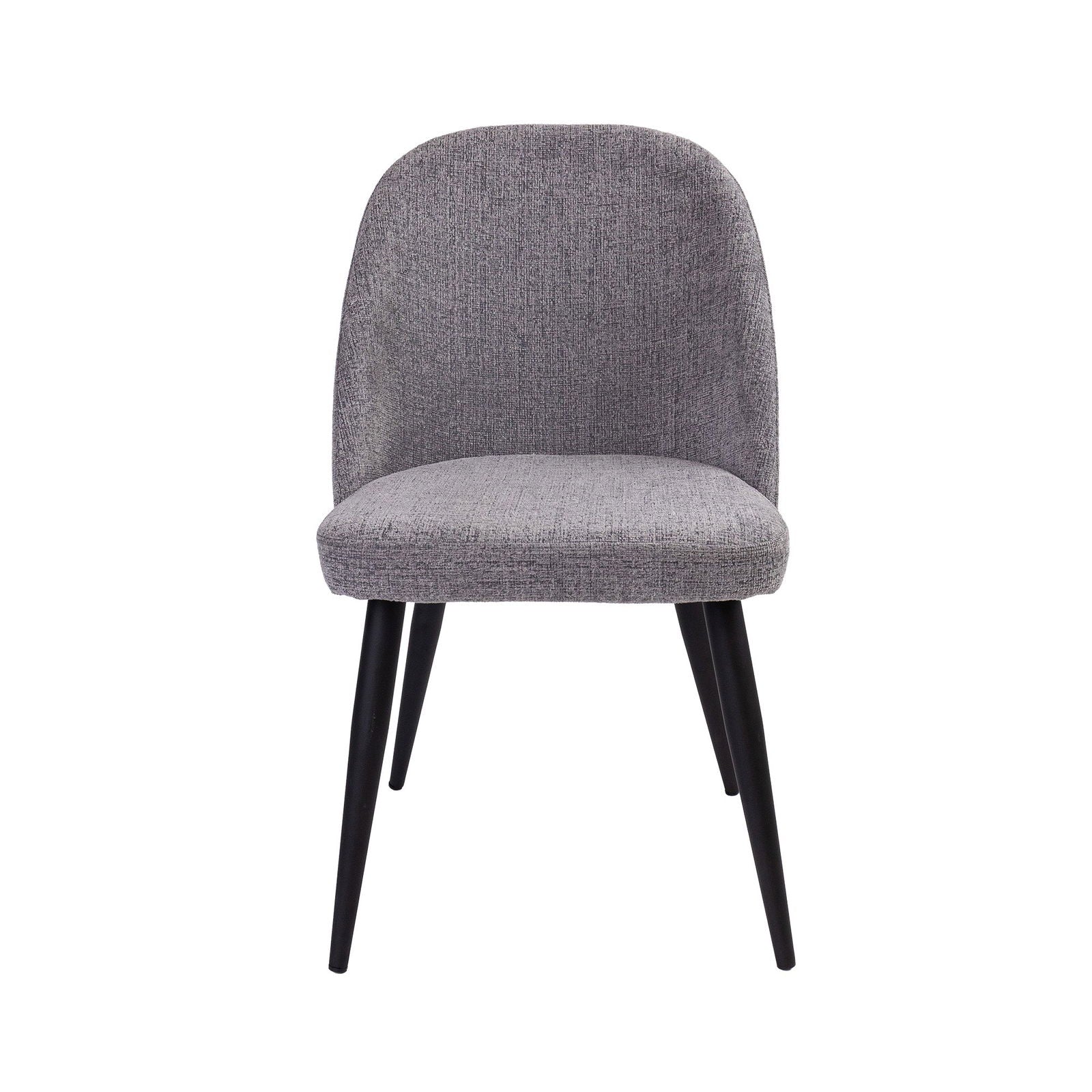 Anika 7pc Dining Set 180cm Table 6 Fabric Chair Fog - Smoke - Cosy Abode