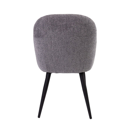 Anika 7pc Dining Set 180cm Table 6 Fabric Chair Fog - Smoke - Cosy Abode