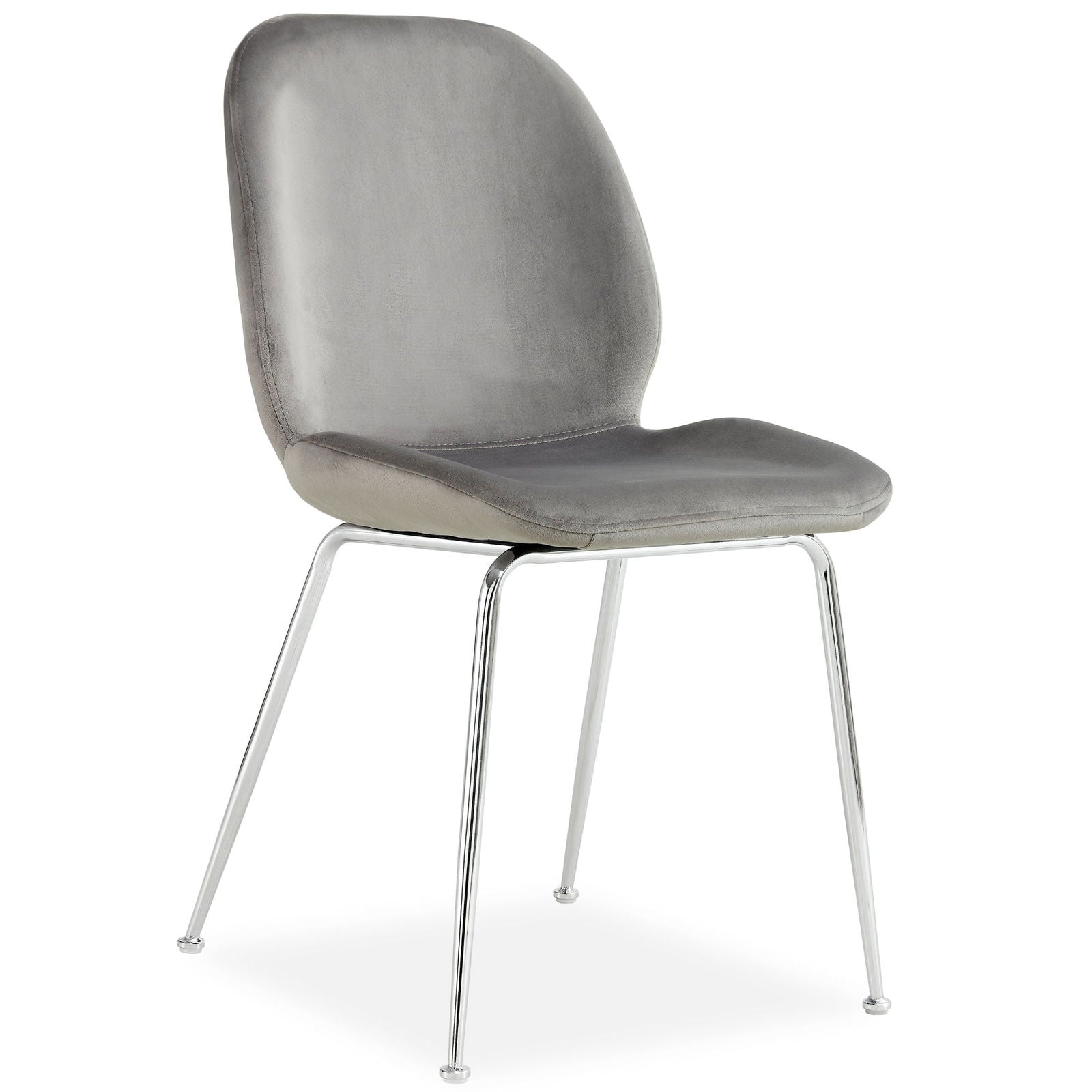 Anika 7pc Dining Set 180cm Table 6 Fabric Chair Grey - Smoke - Cosy Abode