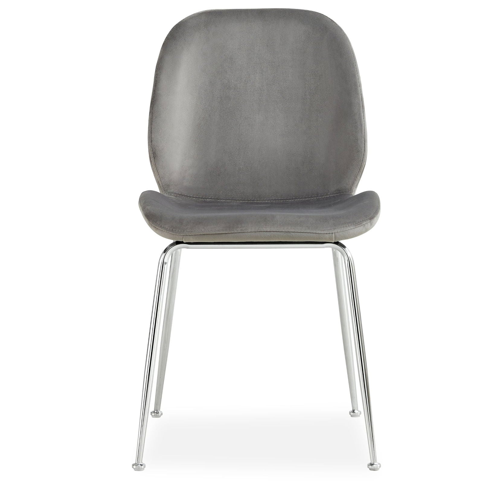 Anika 7pc Dining Set 180cm Table 6 Fabric Chair Grey - Smoke - Cosy Abode