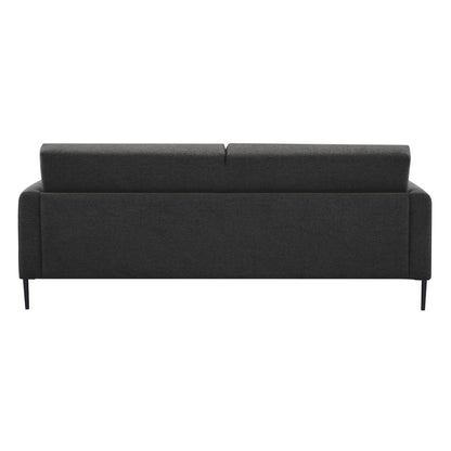Ariya 3 Seater Sofa Fabric Uplholstered Lounge Couch - Charcoal - Cosy Abode