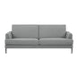 Ariya 3 Seater Sofa Fabric Uplholstered Lounge Couch - Light Grey - Cosy Abode