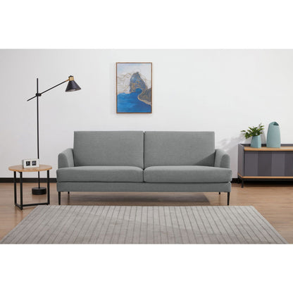 Ariya 3 Seater Sofa Fabric Uplholstered Lounge Couch - Light Grey - Cosy Abode