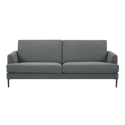 Ariya 3 Seater Sofa Fabric Uplholstered Lounge Couch - Mid Grey - Cosy Abode