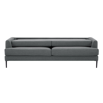 Ariya 3 Seater Sofa Fabric Uplholstered Lounge Couch - Mid Grey - Cosy Abode