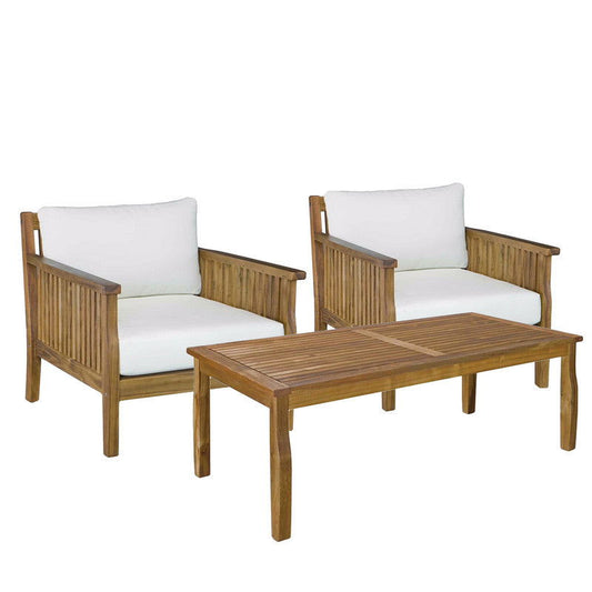 Arizona Outdoor table and Armchair Set 3pc - Cosy Abode
