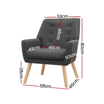 Armchair Tub Single Dining Chair - Cosy Abode
